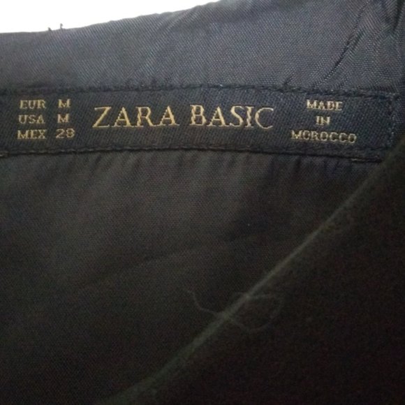 NWOT Zara Color Block Fit & Flare Sleeveless Knee Length Medium Zipper Dress - Picture 2 of 9